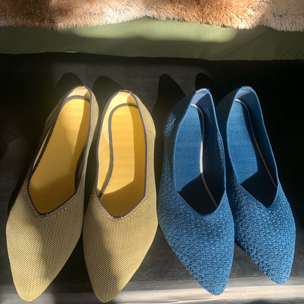 Womens Pointed Toe Ballet Flat Knit Dress Shoes Slip On Classic softable.